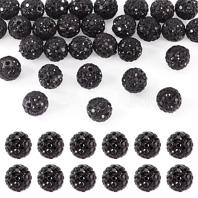 30Pcs Pave Disco Ball Beads RB-TA0001-26B-1