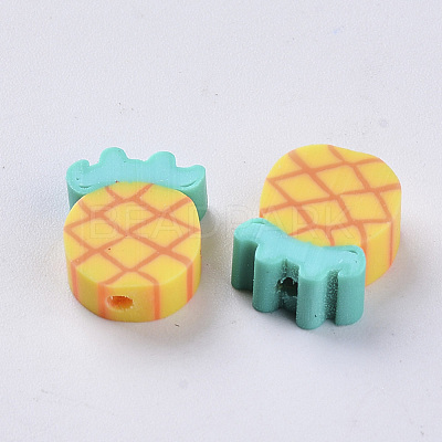 Handmade Polymer Clay Beads CLAY-S093-21-1