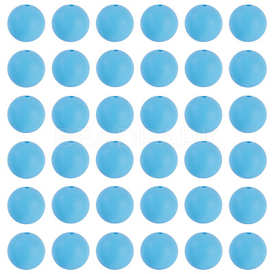 50Pcs Food Grade Eco-Friendly Silicone Beads SIL-TA0002-89I-1