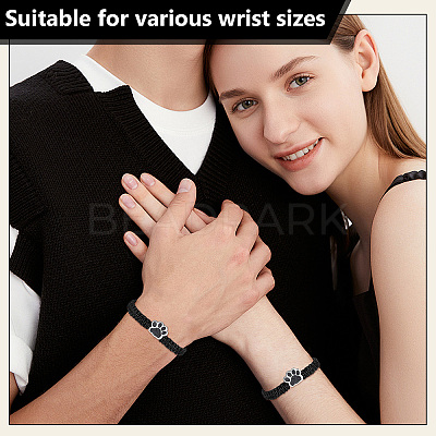 6Pcs Waxed Polyester Cord Bracelets BJEW-WA00003-1