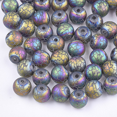Electroplate Glass Beads EGLA-S178-03E-1