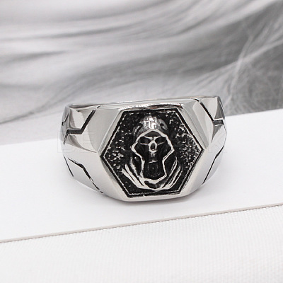 316L Surgical Stainless Steel Finger Rings for Men FS-WG2869D-02-1