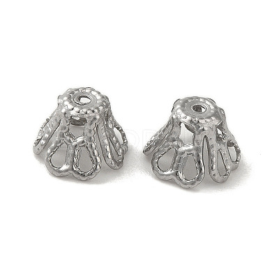Non-Tarnish 304 Stainless Steel Bead Caps STAS-P363-03A-P-1