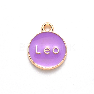 Alloy Enamel Pendants ENAM-S124-01B-01G-1