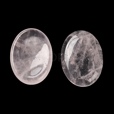 Natural Rose Quartz Oval Worry Stone G-R487-01C-1