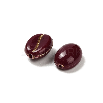 Opaque Acrylic Beads OACR-Z030-01B-1