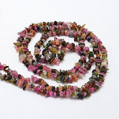 Natural Multicolor Tourmaline Beads Strands G-F328-37-1