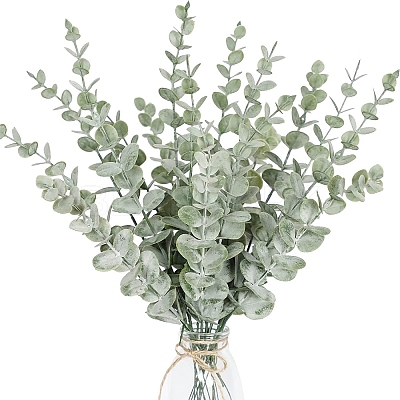Plastic Artificial Eucalyptus Leaves PW-WG8731F-07-1