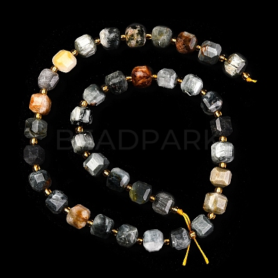 Natural Eagle Eye Stone Beads Strands G-K389-A02-01-1
