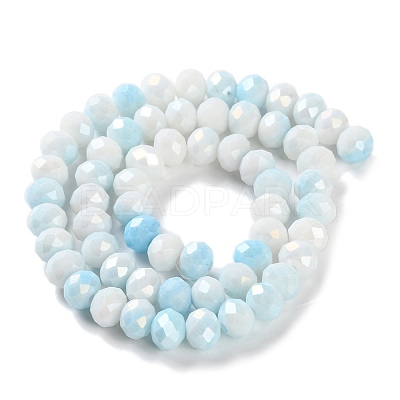 Electroplate Glass Beads Strands LAMP-S068-02K-1