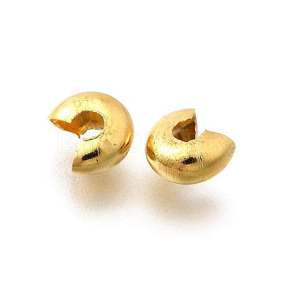 304 Stainless Steel Crimp Beads Covers STAS-P239-34G-05-1