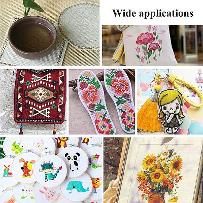 11CT Cross Stitch Fabric Sheets DIY-NB0004-11-1