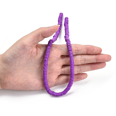 Handmade Polymer Clay Bead Strands CLAY-T002-6mm-54-1
