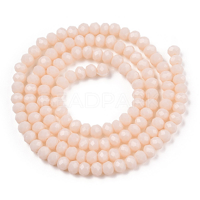 Opaque Solid Color Glass Beads Strands X-EGLA-A034-P3mm-D17-1