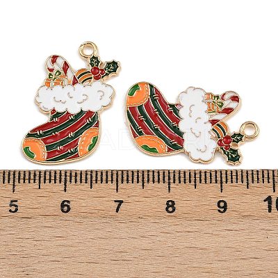 Christmas Theme Alloy Enamel Pendants LS-ENAM-C031-01G-03-1