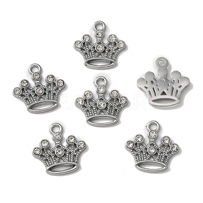 Zinc Alloy with Crystal Rhinestone Pendants FIND-WH0126-137A-P-1