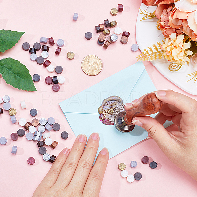 200Pcs 8 Styles Sealing Wax Particles DIY-CP0009-21-1