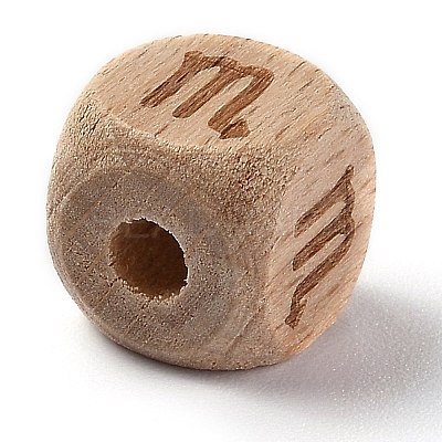 Natural Wood Constellation Beads WOOD-M002-08-1