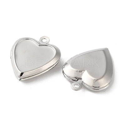 Rack Plating Brass Locket Pendants X-KK-G489-03P-1