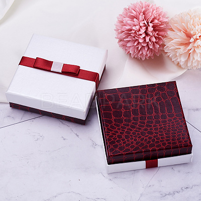 Rectangle Jewelry Set Cardboard Boxes CBOX-TA0001-02-1