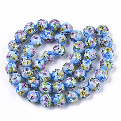 Handmade Lampwork Beads Strands LAMP-T007-04G-1