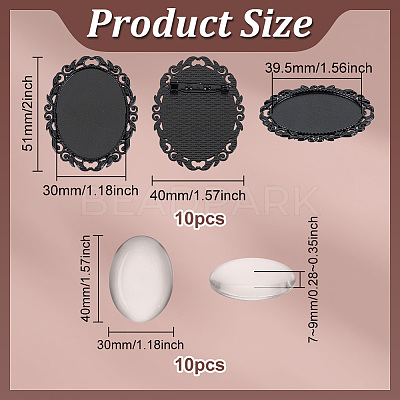 DIY Brooch Making Kits DIY-PH0032-29EB-1
