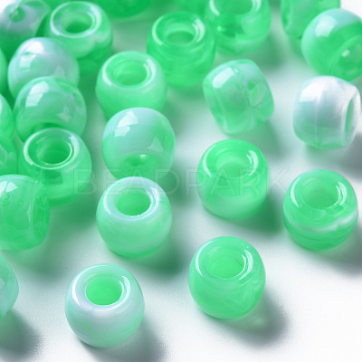 Acrylic European Beads MACR-S375-002A-01-1