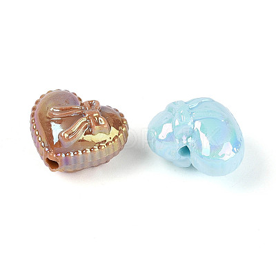 UV Plating Opaque Acrylic Beads SACR-T018-07M-1