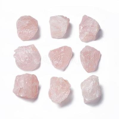 Rough Raw Natural Rose Quartz Beads G-F710-03-1