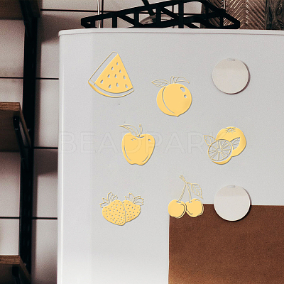 9Pcs Nickel Self-adhesive Picture Stickers DIY-WH0450-189-1