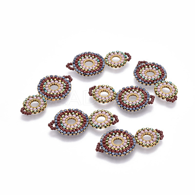 MIYUKI & TOHO Handmade Japanese Seed Beads Links SEED-A027-G07-1
