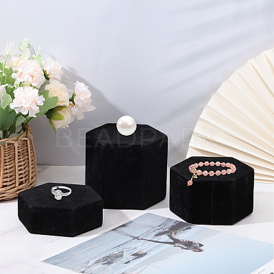 Flock Jewelry Necklace Organizer Display Stands ODIS-WH0009-33-1