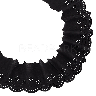 5 Yards Cotton Embroidery Flower Lace Ribbon OCOR-MA0001-27B-1