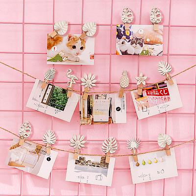 100Pcs Unfinished Wood Piece Decorations WOOD-CJ0001-58-1