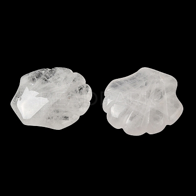 Natural Quartz Crystal Carved Healing Shell Figurines G-K353-03K-1
