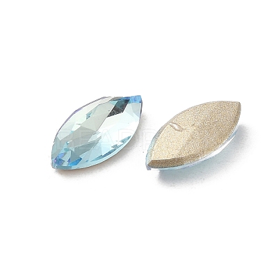 Glass Rhinestone Cabochons RGLA-P037-09B-D202-1