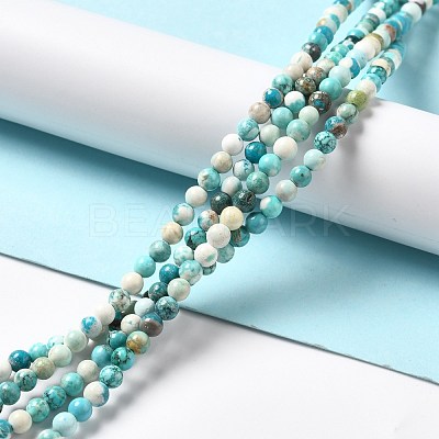 Natural Magnesite Beads Strands G-L555-02A-02-1