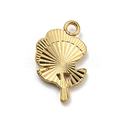 Alloy Enamel with Rhinestone Pendants ENAM-G219-01G-1