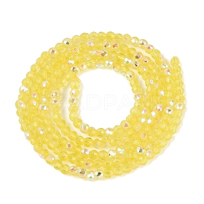 Transparent Glass Beads Strands EGLA-N028-01A-A08-1