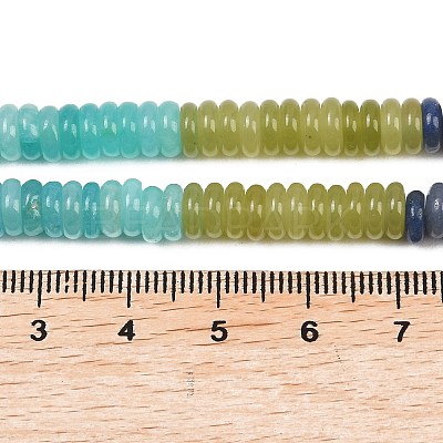 Dyed Natural White Jade Beads Strands G-H333-02G-1
