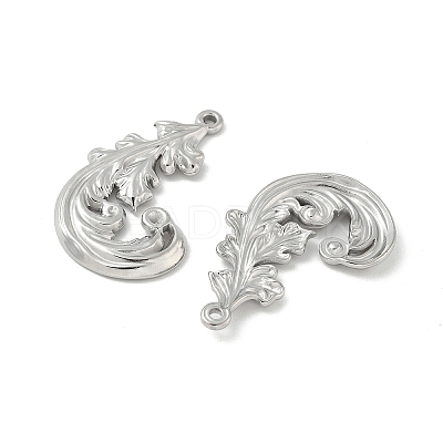 304 Stainless Steel Rhinestone Setting Pendants STAS-D376-09A-P-1