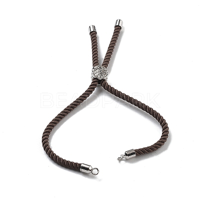 Twisted Nylon Cord Silder Bracelets DIY-B066-03P-05-1