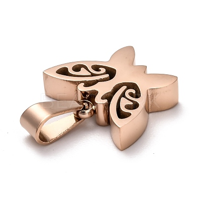 Ion Plating(IP) 304 Stainless Steel Pendants STAS-F253-08RG-1