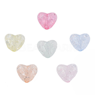 Transparent Crackle Acrylic Beads MACR-N006-14-A01-1