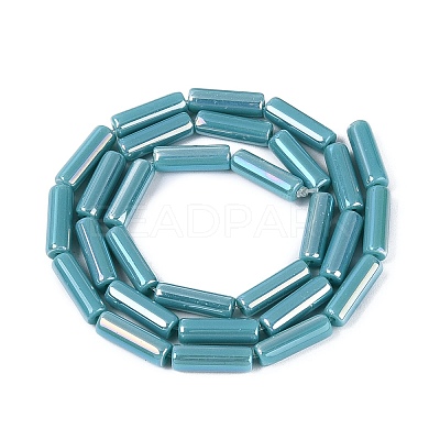 Electroplate Opaque Glass Beads Strands EGLA-Q132-02A-B03-1