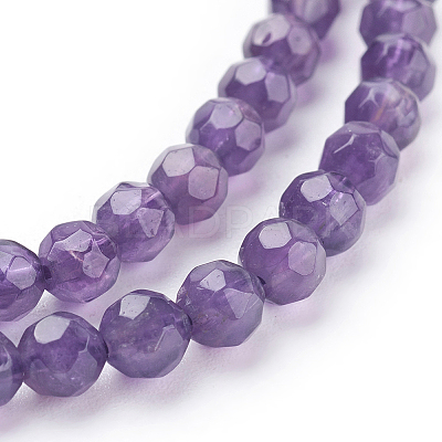 Natural Amethyst Beads Strands G-C073-10mm-3-1
