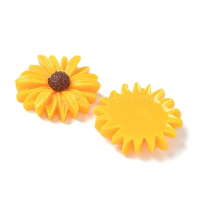Opaque Flatback Resin Cabochons Accessories LS-RESI-TAC0003-30B-04-1