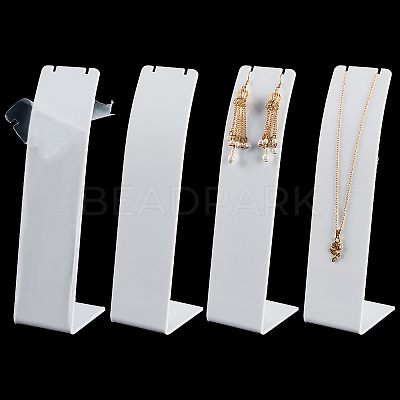 Acrylic Necklace Display Stands NDIS-WH0003-015C-1