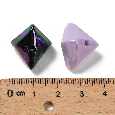UV Plating Opaque Acrylic Beads OACR-D316-17-1