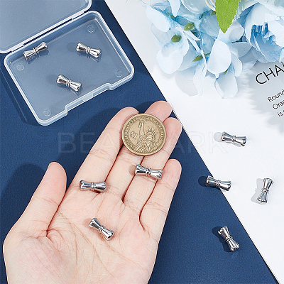 10PCS 304 Stainless Steel Screw Clasps STAS-UN0045-08-1